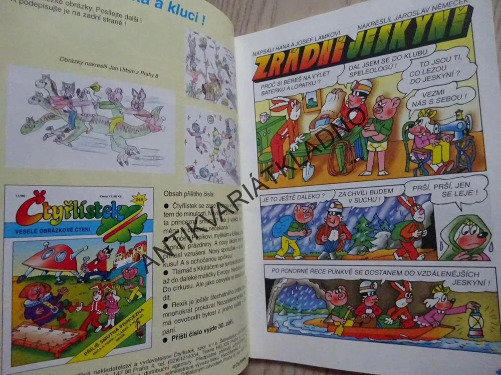 ČTYŘLÍSTEK 248 - ZRÁDNÉ JESKYNĚ