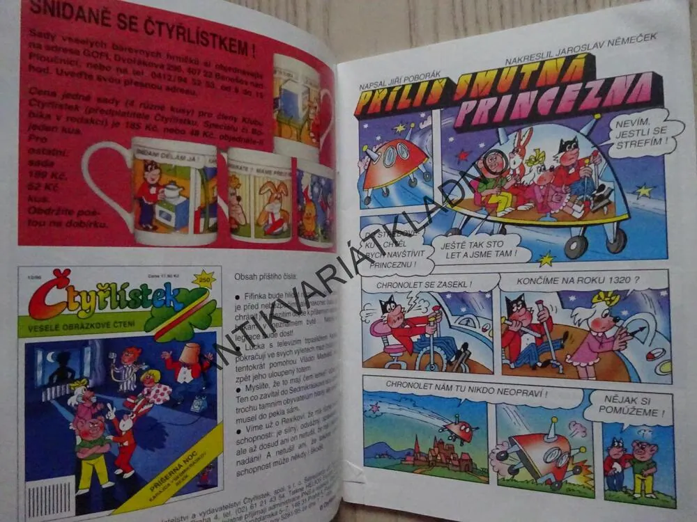 ČTYŘLÍSTEK 249 - PŘÍLIŠ SMUTNÁ PRINCEZNA