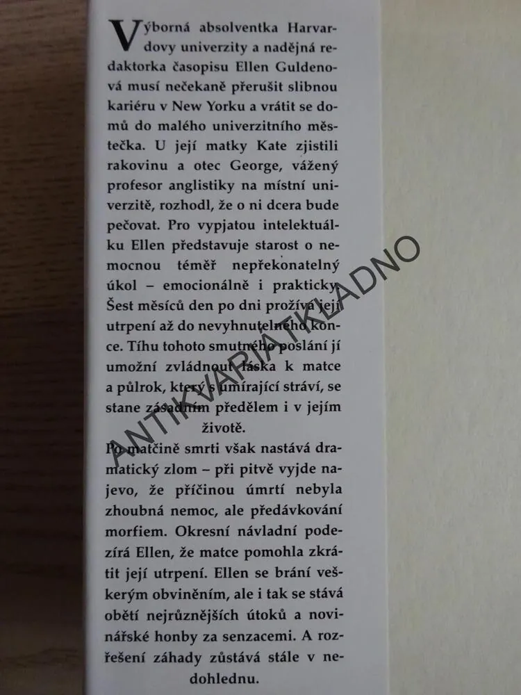 JEDINÁ SPRÁVNÁ VĚC, ANNA QUINDLENOVÁ, **an