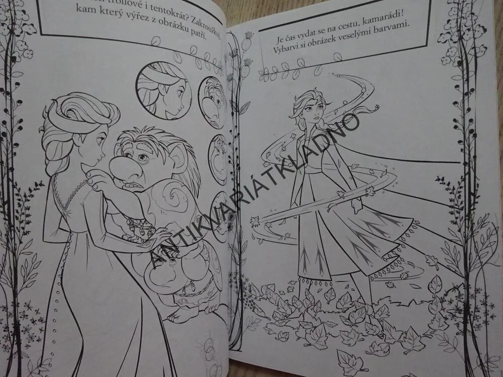 AKTIVITY, OMALOVÁNKY, SAMOLEPKY, ANNA A ELSA, LEDOVÉ KRÁLOSTVÍ,