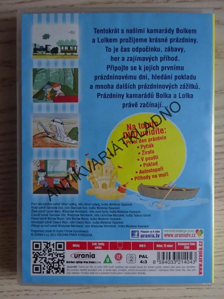 BOLEK A LOLEK, NA PRÁZDNINÁCH, DVD FILM