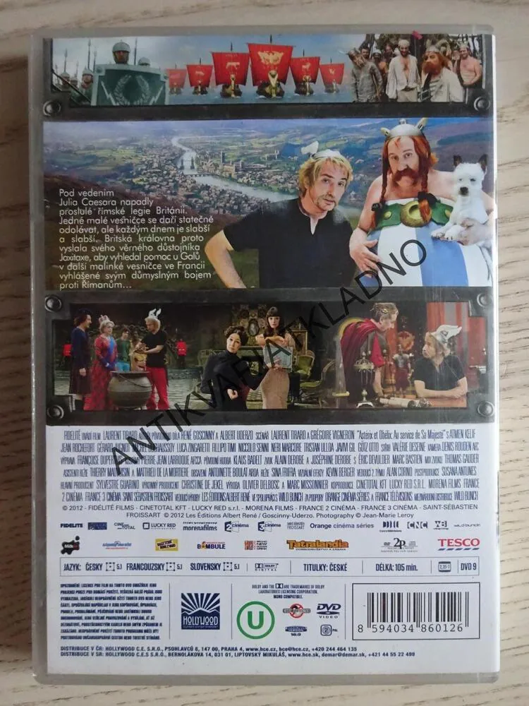 ASTERIX A OBELIX VE SLUŽBÁCH JEHO VELIČENSTVA, DVD FILM