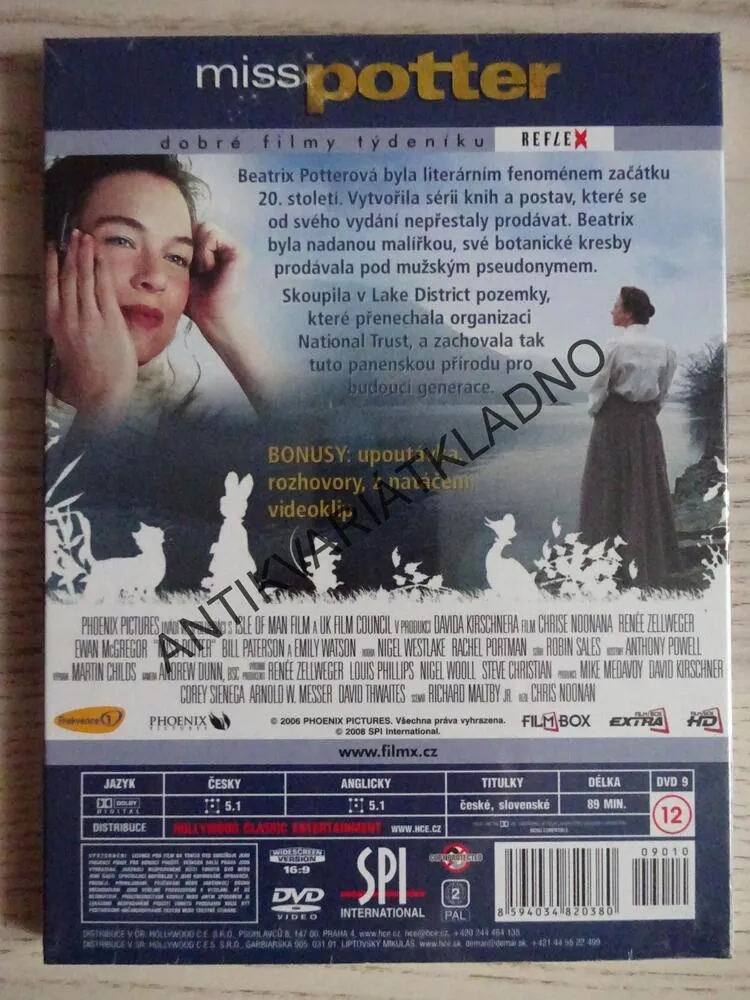 MISS POTTER, RENNÉ ZELLWEGER , DVD FILM