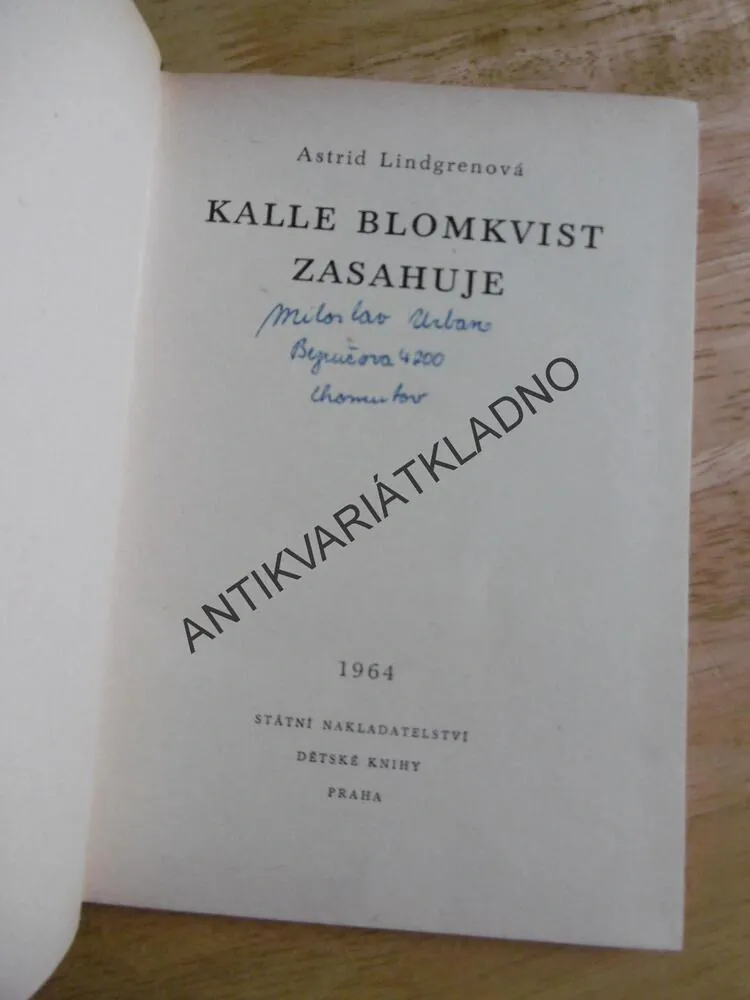 KOD 73 - KALLE BLOMKVIST ZASAHUJE, ASTRID LINDGRENOVÁ, MAJZNER, **an