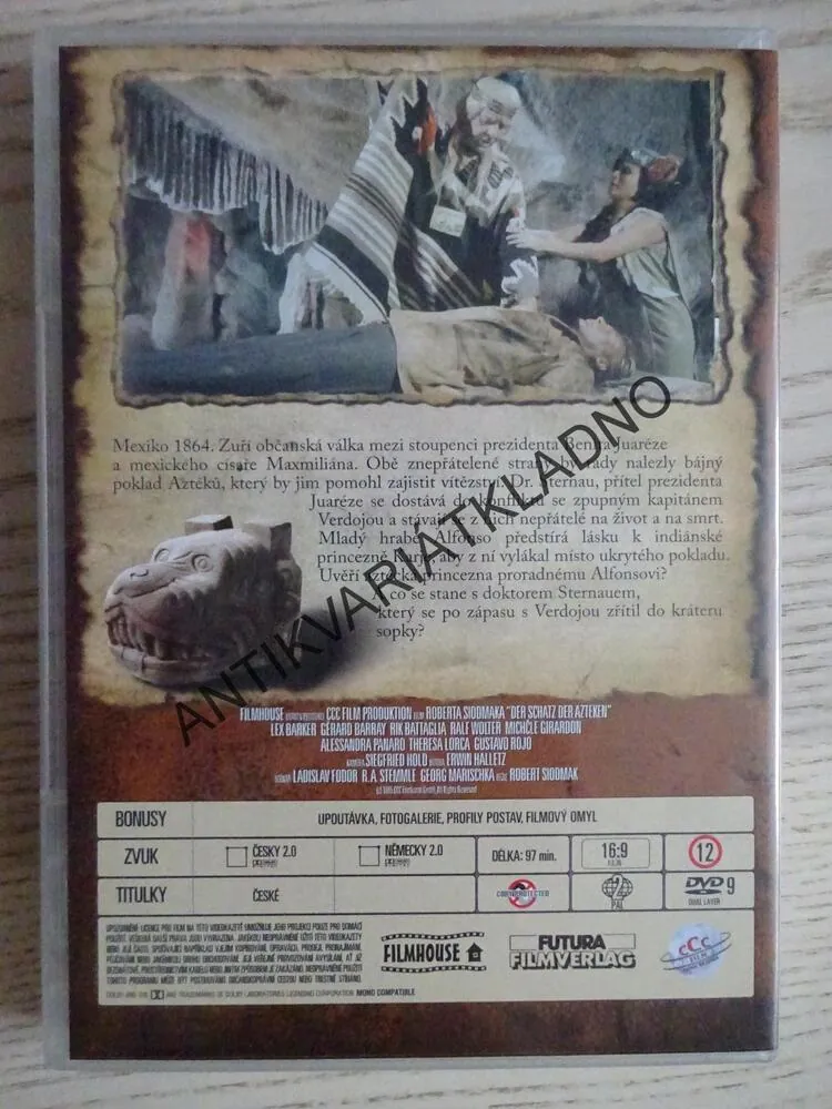 POKLAD AZTÉKŮ, KOLEKCE KARLA MAYE, DVD FILM