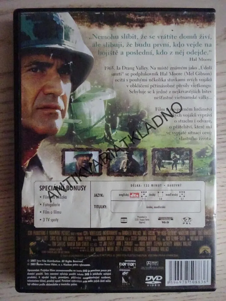 ÚDOLÍ STÍNŮ, MEL GIBSON, DVD FILM