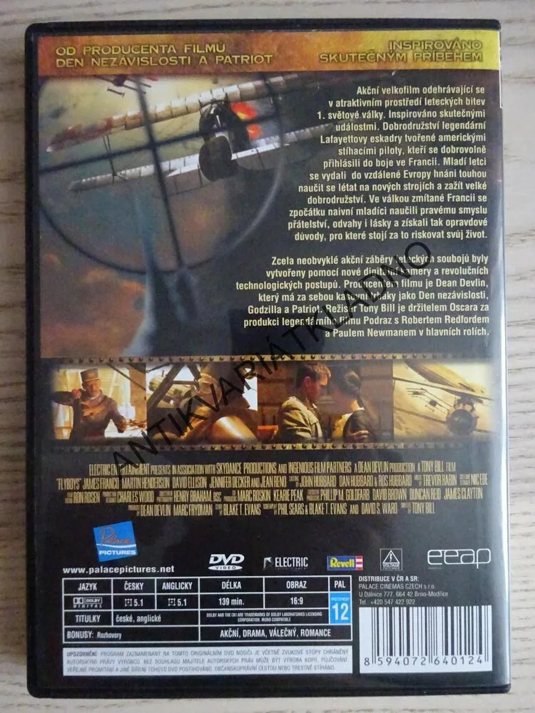 RYTÍŘI NEBES, JEAN RENO, DVD FILM