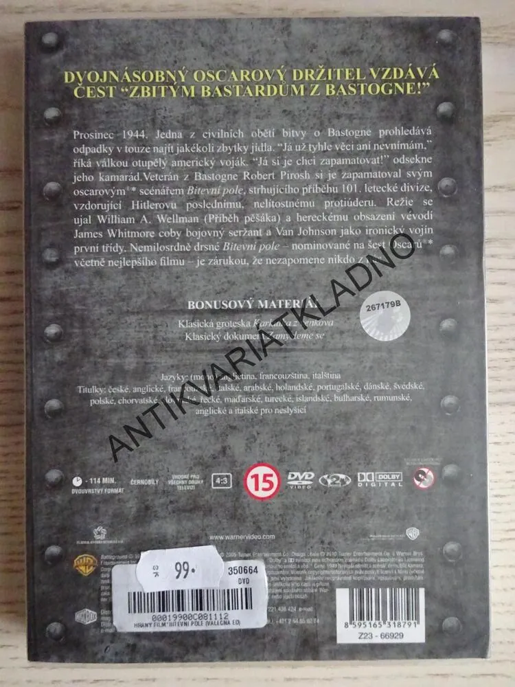 BITEVNÍ POLE, DVD FILM