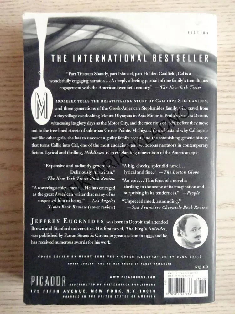 MIDDLESEX, JEFFREY EUGENIDES, **an