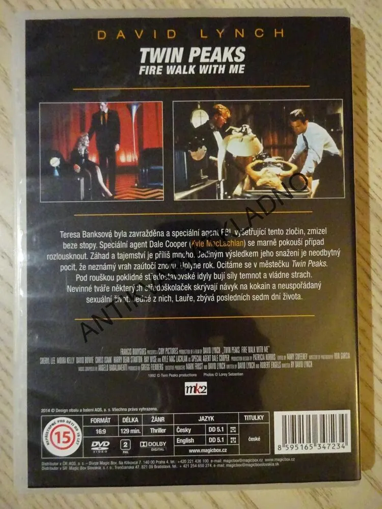 TWIN PEAKS, DVD FILM