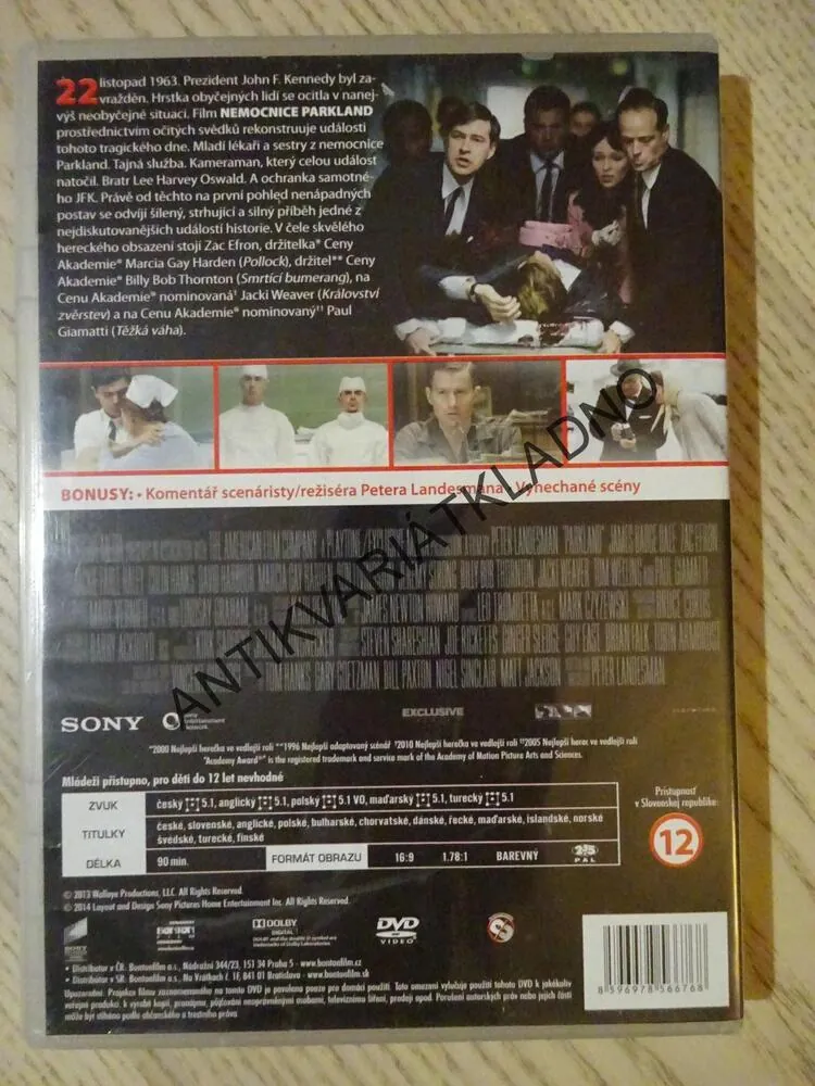NEMOCNICE PARKLAND, DVD FILM