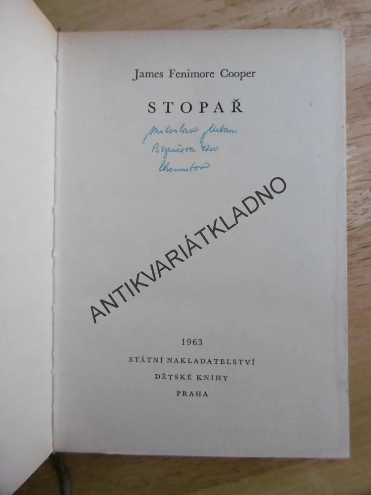 KOD 68 - STOPAŘ, J.F.COOPER, VRAŠTIL , **an