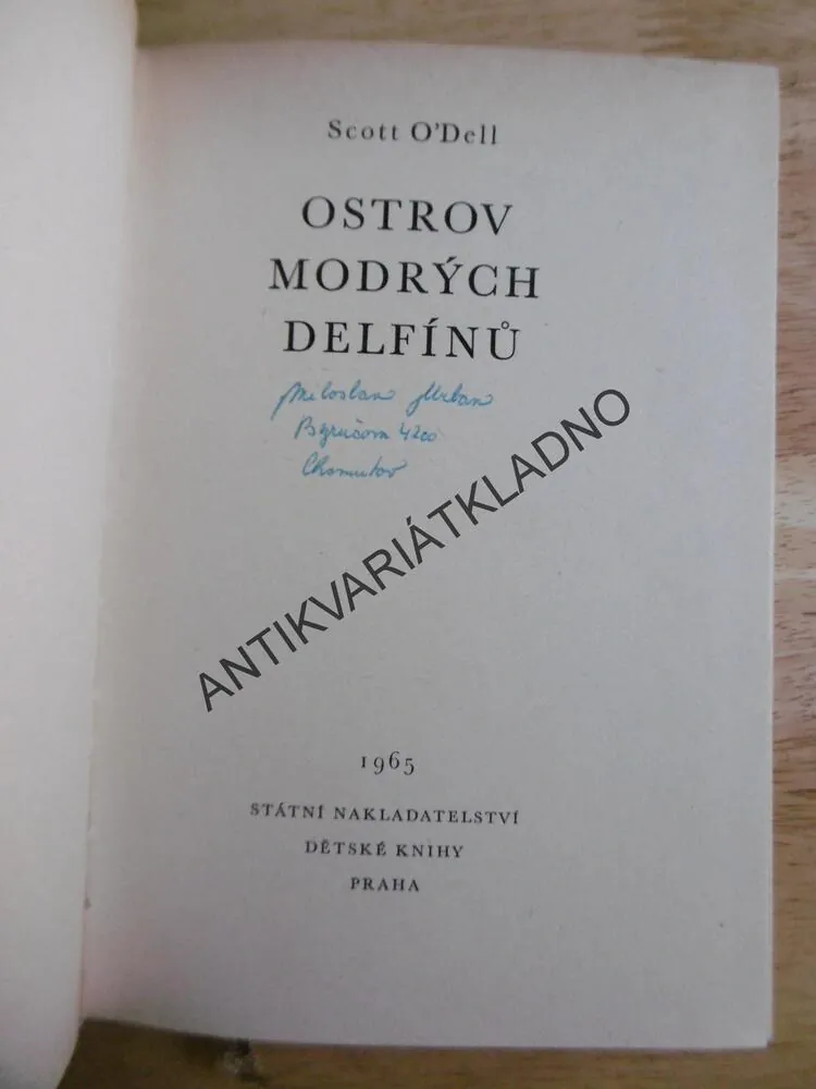 KOD 83 - OSTROV MODRÝCH DELFÍNŮ, SCOTT O´DELL, **an