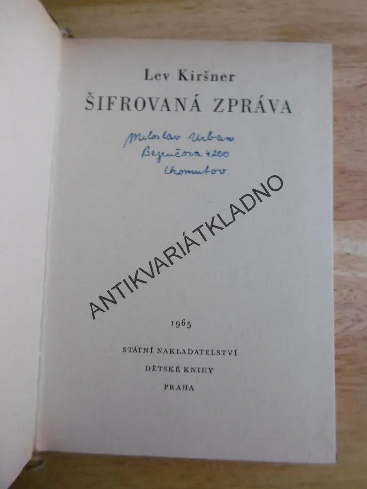 KOD 84 - ŠIFROVANÁ ZPRÁVA, LEV KIRŠNER, **an