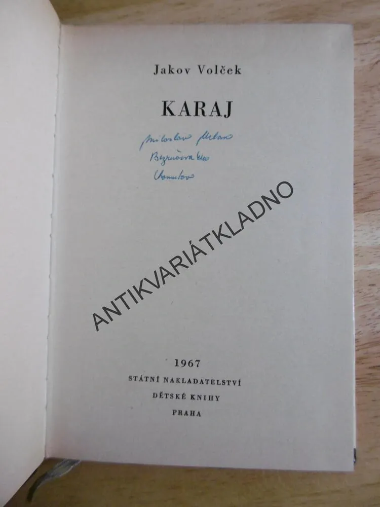KOD 87 - KARAJ, JAKOV VOLČEK, **an