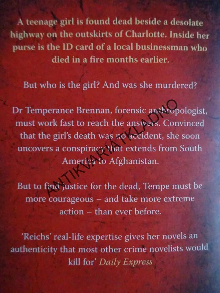 BONES OF THE LOST, KATHY REICHS, ANGLICKY, **an