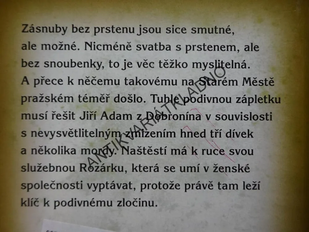ZÁSNUBNÍ PRSTEN, VLASTIMIL VONDRUŠKA, **an
