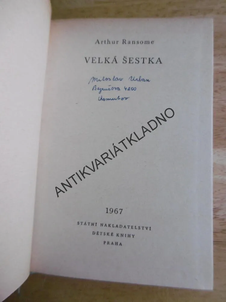 KOD 95 - VELKÁ ŠESTKA, ARTHUR RANSOME, **an