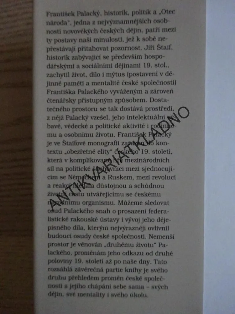 FRANTIŠEK PALACKÝ, JIŘÍ ŠTRAIF, **an
