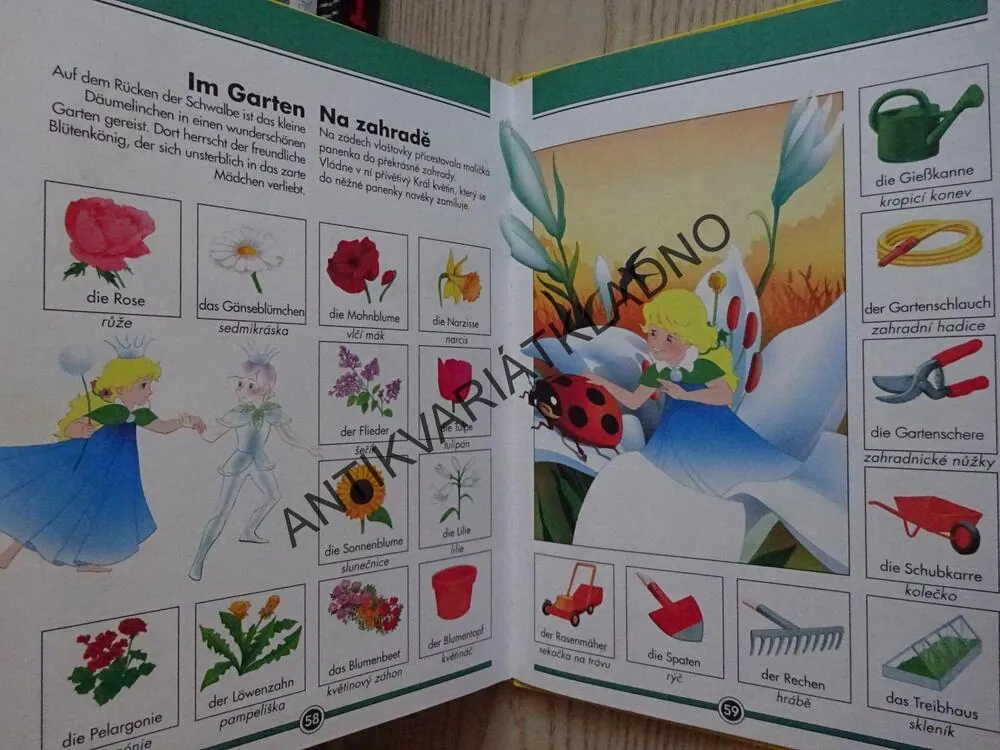 MOJE PRVNÍ KNÍŽKA NĚMČINY, 500 ILUSTROVANÝCH SLOVÍČEK, NĚMČINA, **an