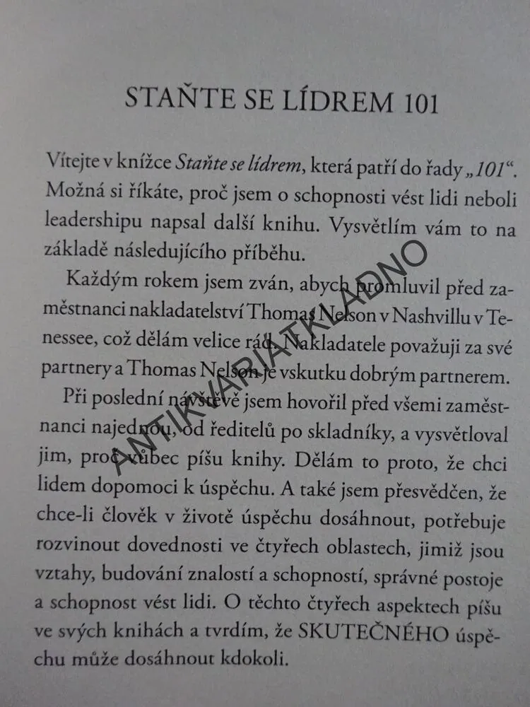 STAŇTE SE LÍDREM, JOHN C.MAXWELL, **an