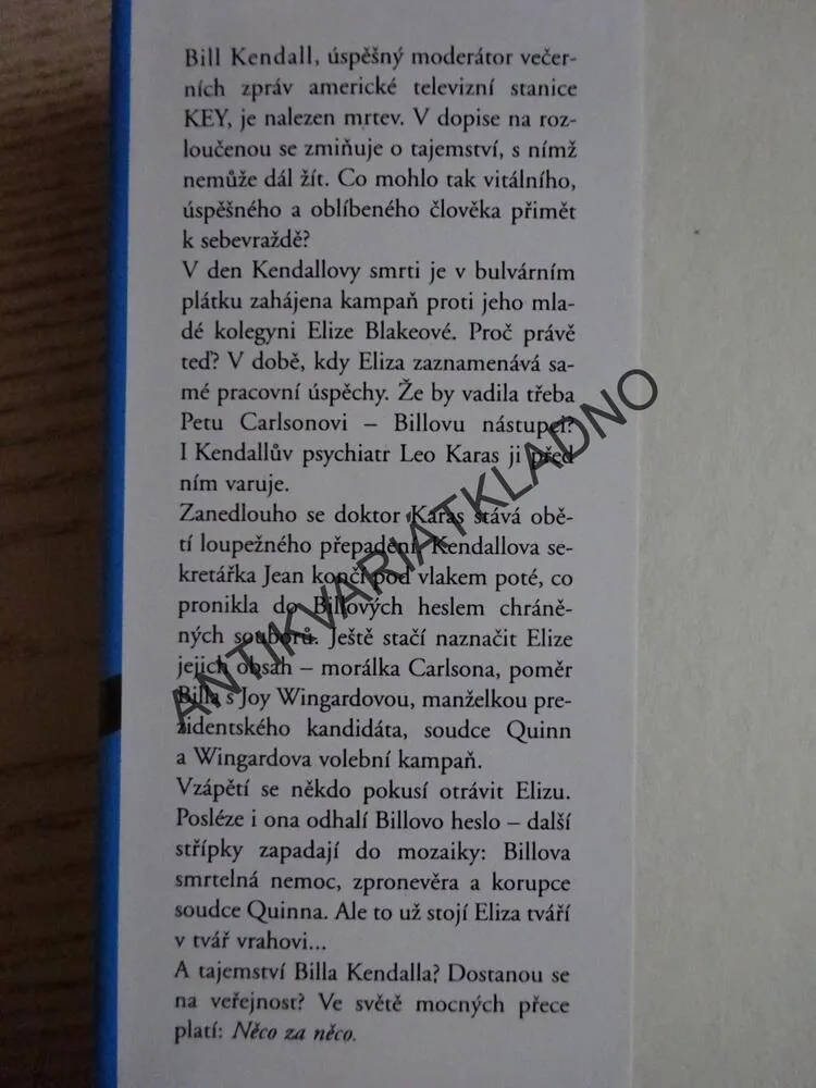 NĚCO ZA NĚCO, MARY JANE CLARKOVÁ, **an