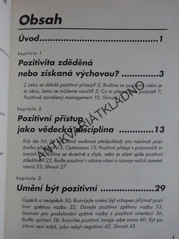 BUĎTE POZITIVNÍ, PŘÍKLADY A CVIČENÍ, PHIL CLEMENTS, **an