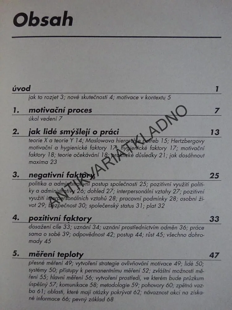 JAK MOTIVOVAT LIDI, PATRICK FORSYTH, **an