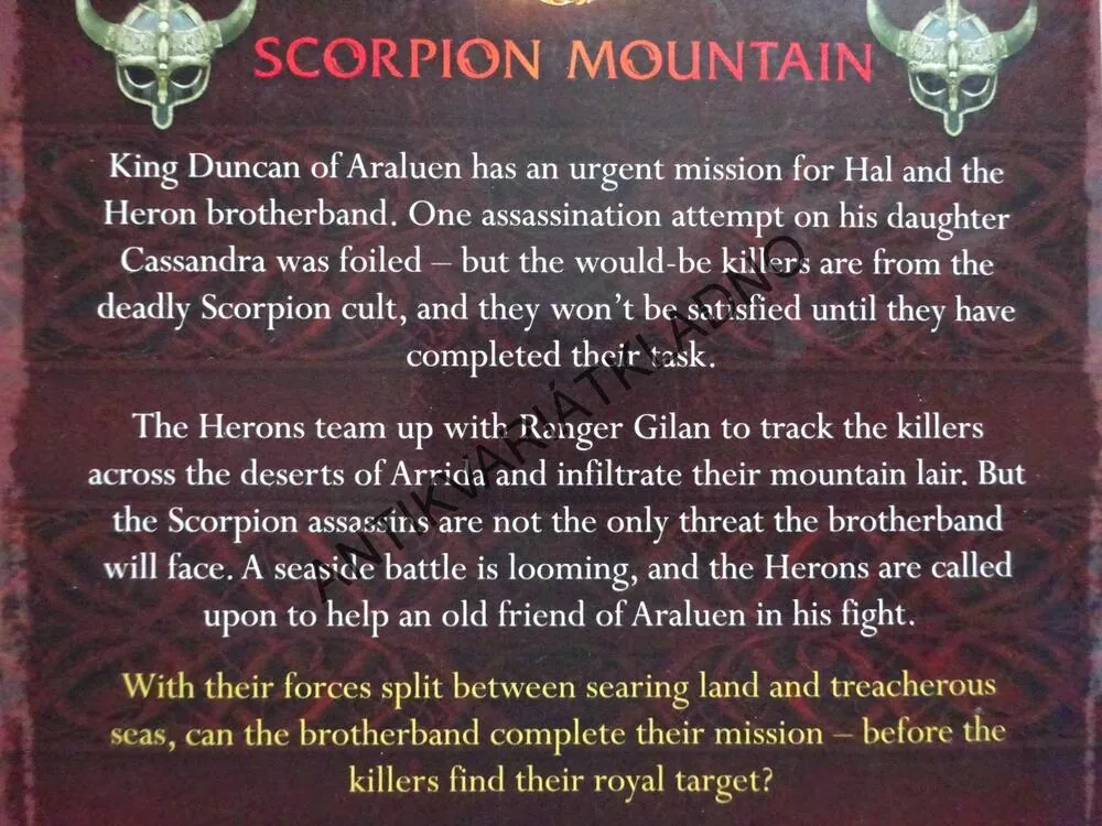 BROTHERBAND, SCORPION MOUNTAIN, JOHN FLANAGAN, **an