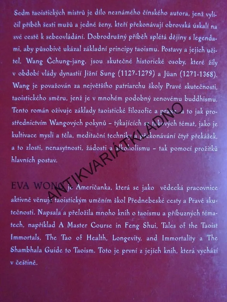 SEDM TAOISTICKÝCH MISTRŮ, O CESTĚ NÁVRÁTU K PODSTATĚ