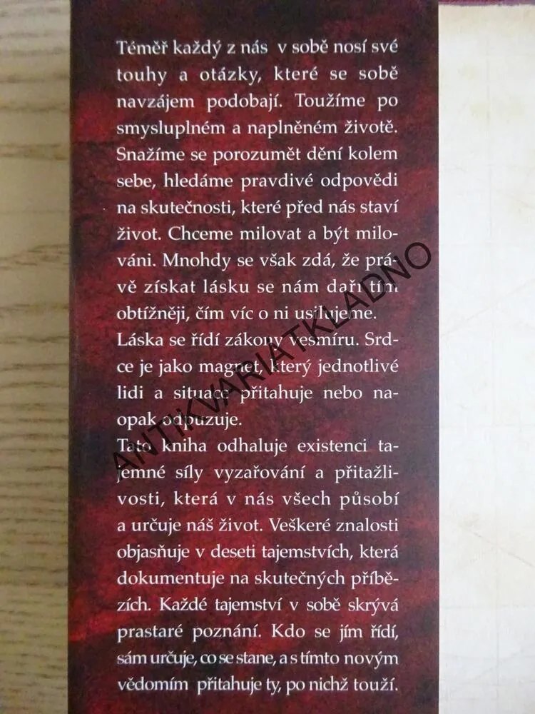TAJEMSTVÍ PŘITAŽLIVOSTI SRDCE, RUEDIGER SCHACHE, **an