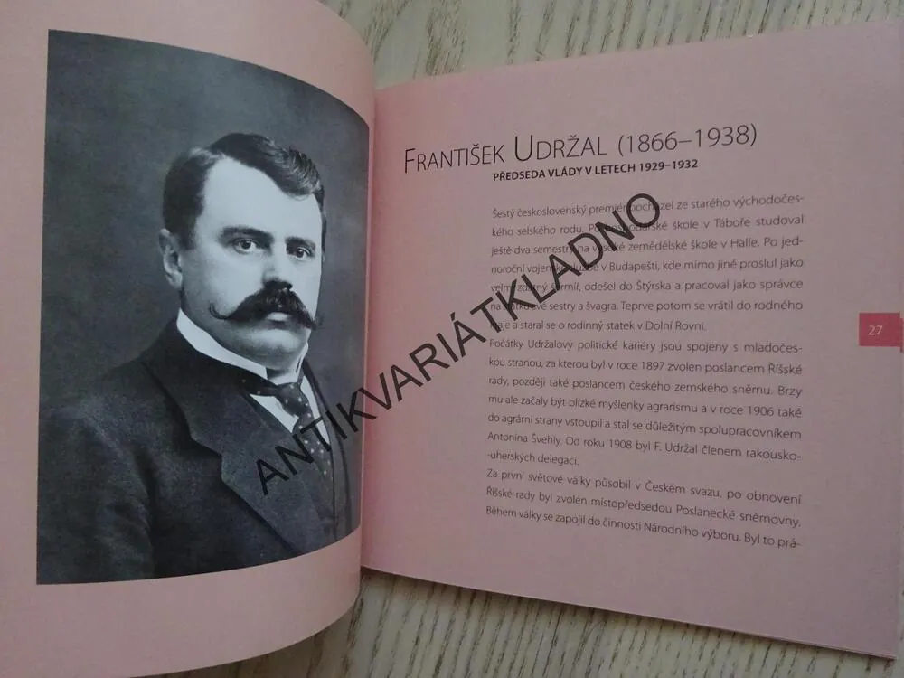 PŘEDSEDOVÉ VLÁD PRVNÍ A DRUHÉ REPUBLIKY