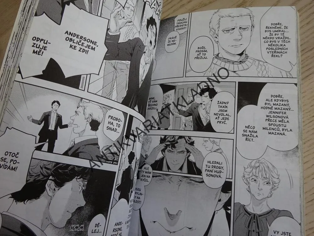 SHERLOCK, STUDIE V RŮŽOVÉ, MANGA, **an
