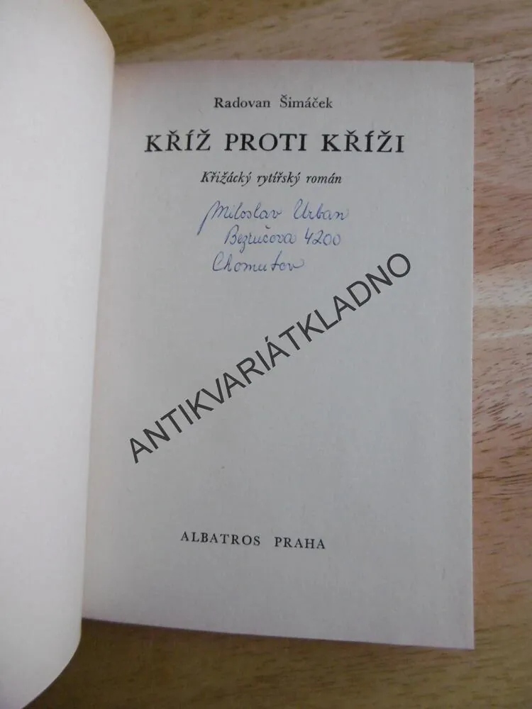 KOD 154 - KŘÍŽ PROTI KŘÍŽI, RADOVAN ŠIMÁČEK, KŘIŽÁCKÝ ROMÁN, KOPECKÝ, **an