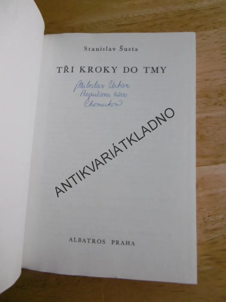 KOD 166 - TŘI KROKY DO TMY, STANISLAV ŠUSTA, **an
