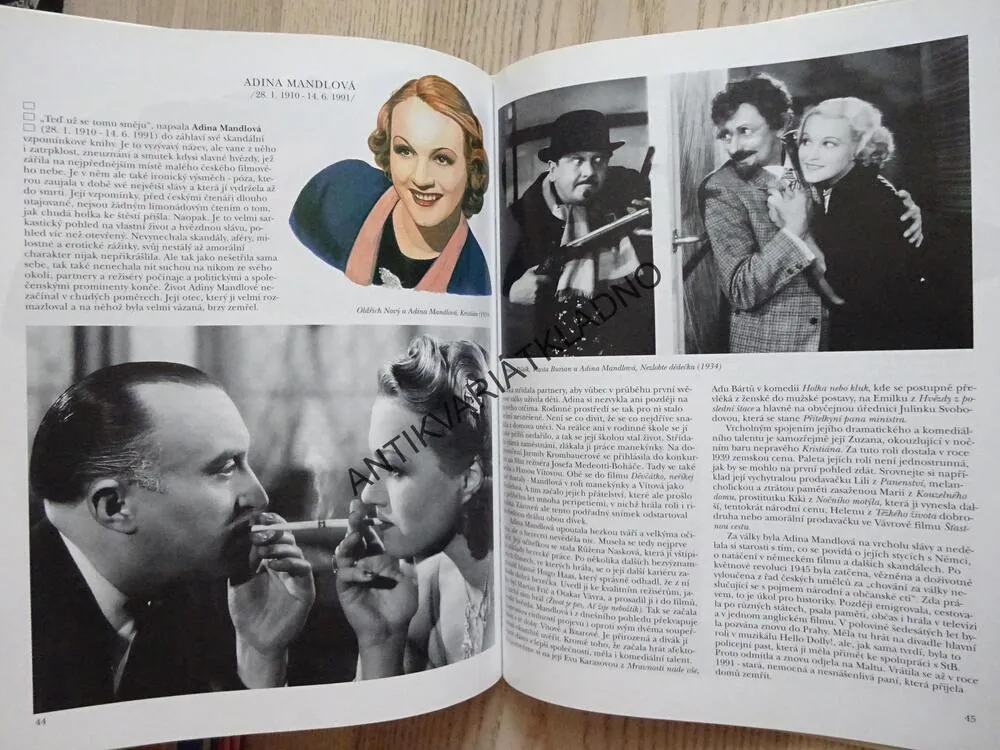 HVĚZDY ČESKÉHO FILMU 1, ČÁSLAVSKÝ, MERHAUT, ZAHRADNÍČEK, **an