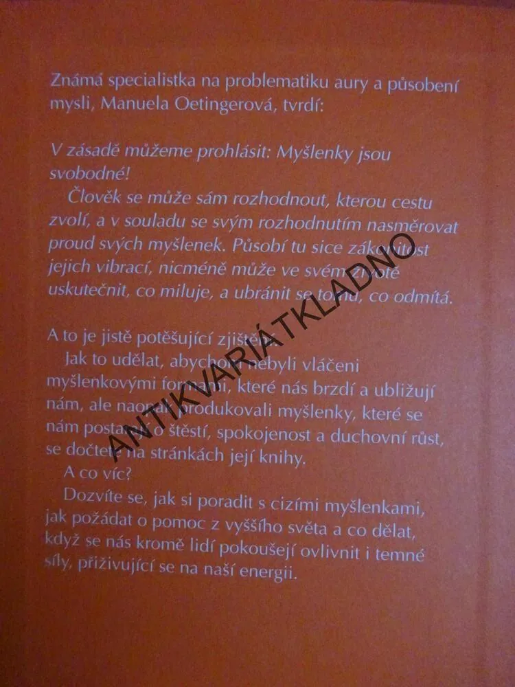 MYŠLENKA - MOCNÁ SÍLA, MANUELA OETINGEROVÁ, **an