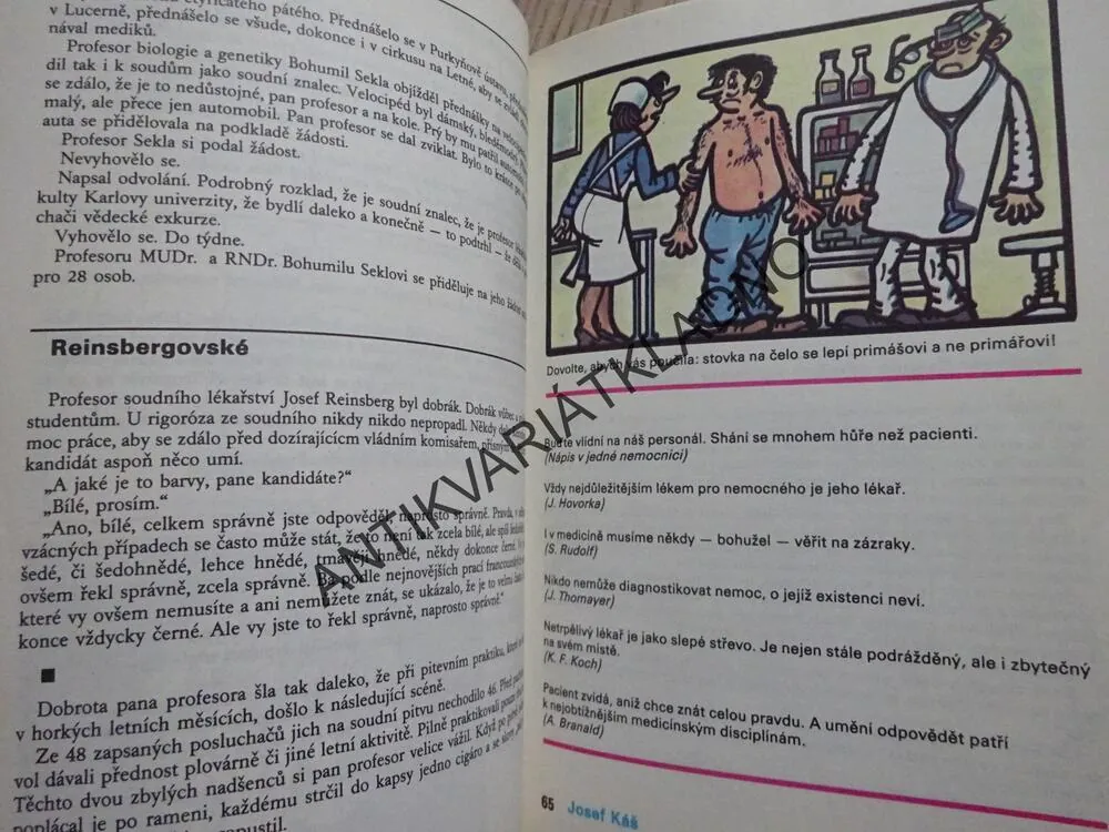 ANTOLOGIE ČESKÉHO MEDICÍNSKÉHO HUMORU, SVATOPLUK KÁŠ, **an