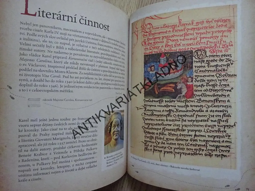 KAREL IV., PAMÁTNÁ MÍSTA TEHDY A DNES, JIŘÍ MARTÍNEK, **an
