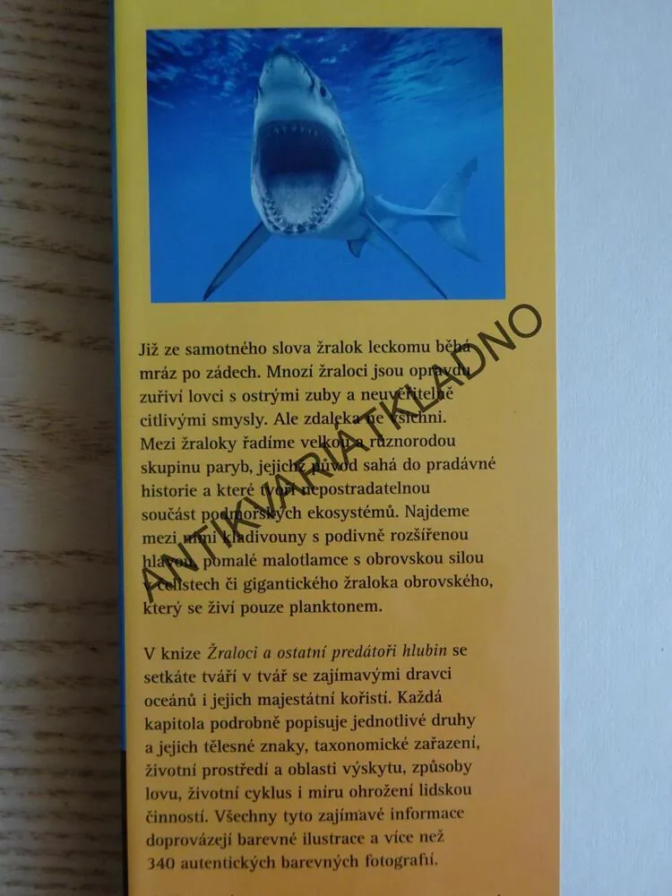 ŽRALOCI A OSTATNÍ PREDÁTOŘI HLUBIN, OBÁVANÍ VLÁDCI OCEÁNŮ, **an