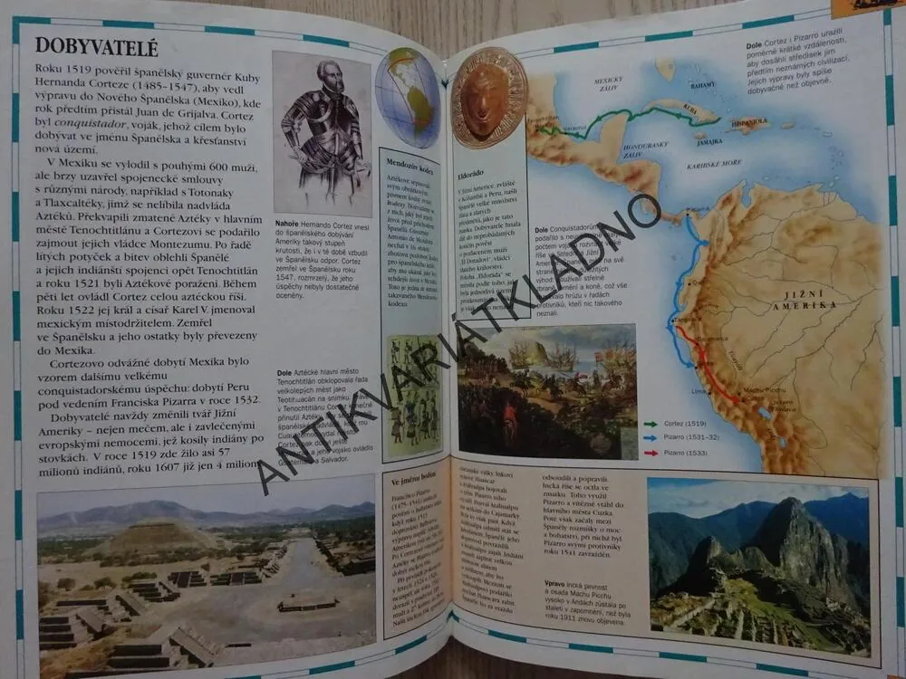 DĚTSKÝ ATLAS OBJEVITELSKÝCH CEST, ANTONY MASON, **an
