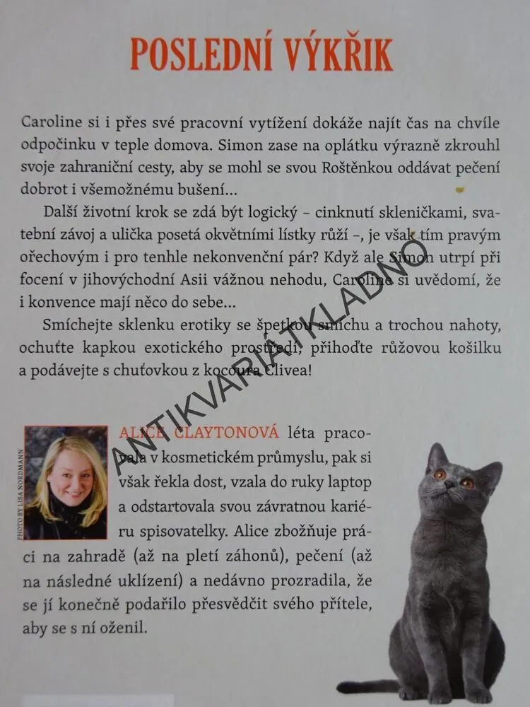 POSLEDNÍ VÝKŘIK, ALICE CLAYTONOVÁ,**an