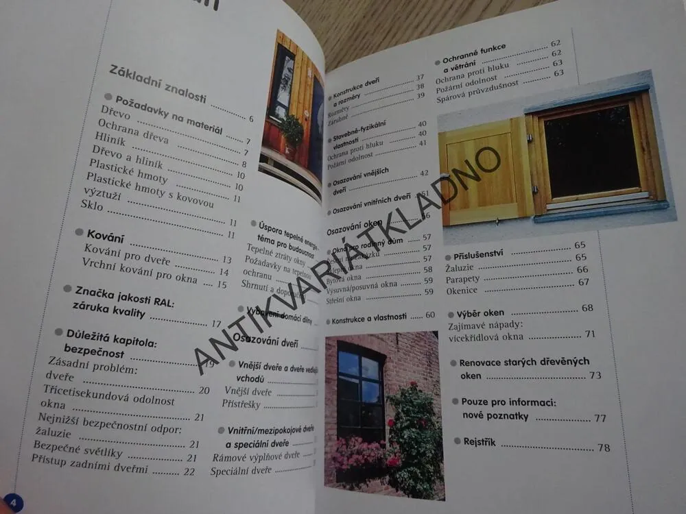 OSAZOVÁNÍ OKEN A DVEŘÍ, S DŮLEŽITÝMI RADAMI PRO VAŠI BEZPEČNOST, HANS-JÜRGEN REINBOLD, **an