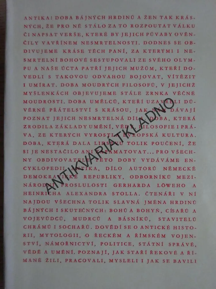 ANTIKA, PYRAMIDA ENCYKLOPEDIE, LÖWE, STOLL, **an