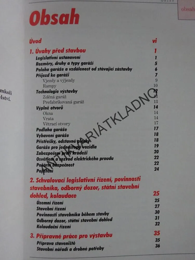 GARÁŽE, ZAŘÍZENÍ BUDOV, JAROSLAV ŠTIKAR, **an