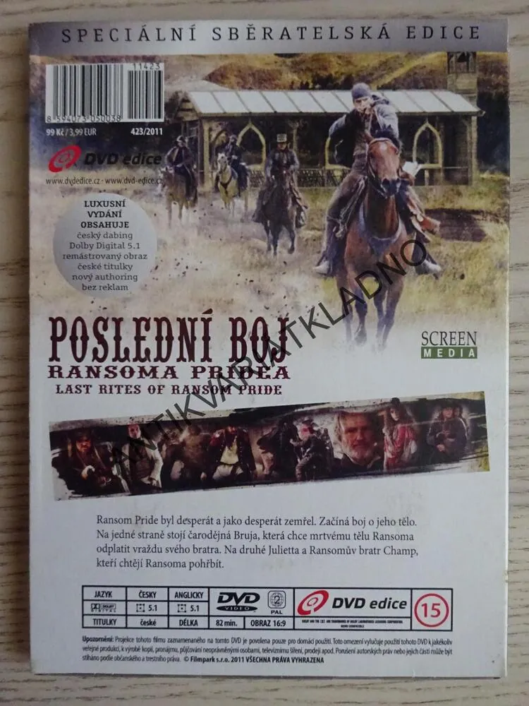 POSLEDNÍ BOJ RANSOMA PRIDEA, DVD FILM