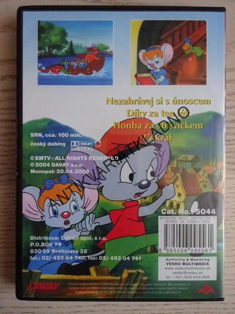 HONBA ZA STŘEVÍČKAMA, DVD FILM