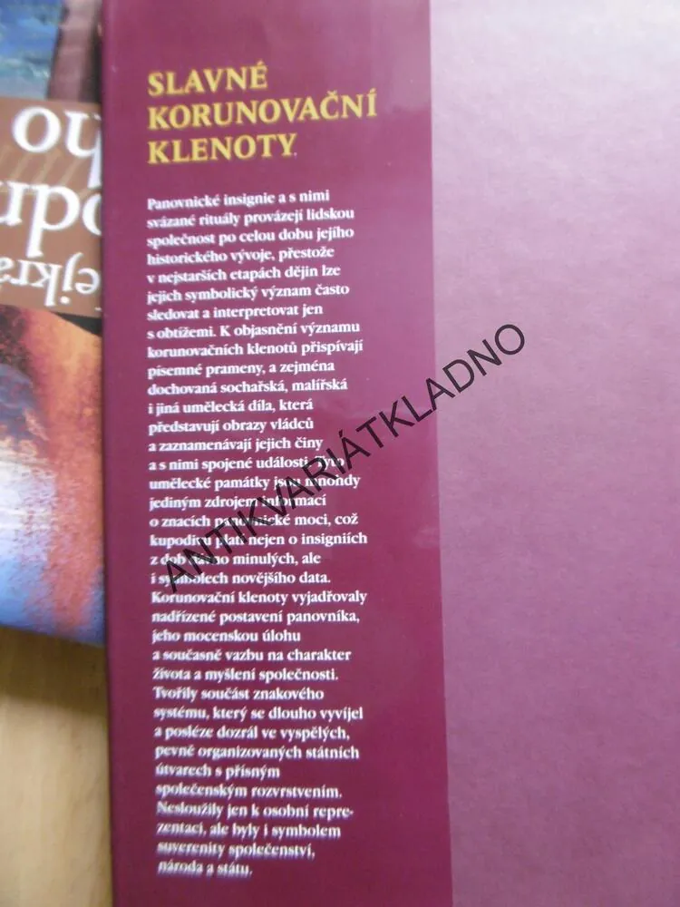 SLAVNÉ KORUNOVAČNÍ KLENOTY, SMOLÁKOVÁ, PEVNÝ