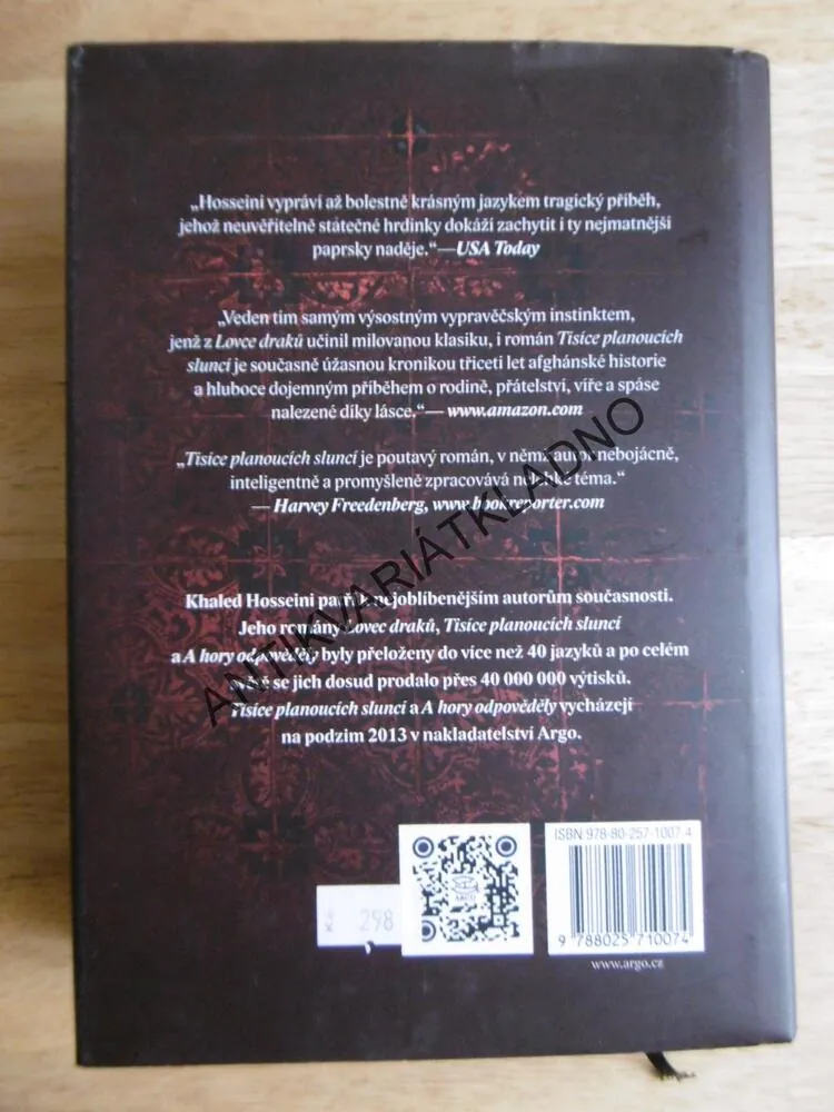 TISÍCE PLANOUCÍCH SLUNCÍ, KHALED HOSSEINI