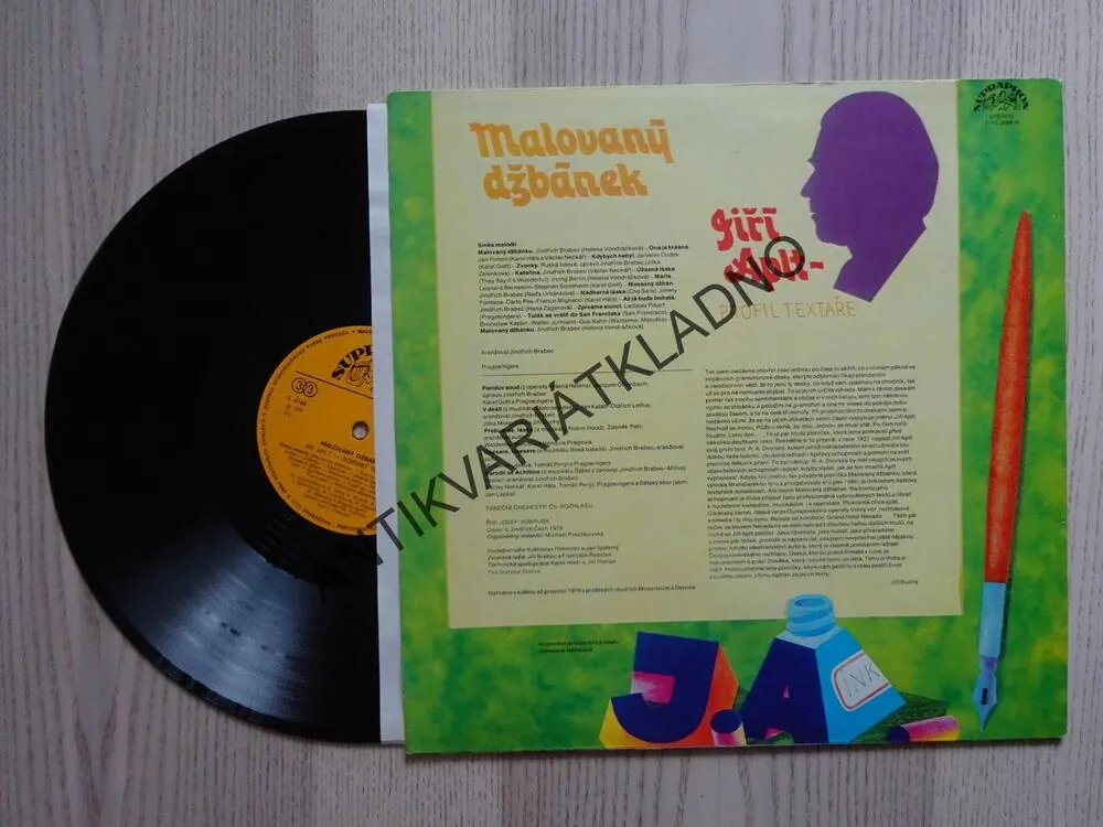 MALOVANÝ DŽBÁNEK, JIŘÍ APLT, GOTT, NECKÁŘ, ZAGOROVÁ, SUCHÝ, HÁLA, AJ.LP